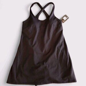 NWT Avia Women's Black Active Dress with Built In Bra And Short , Sizes L